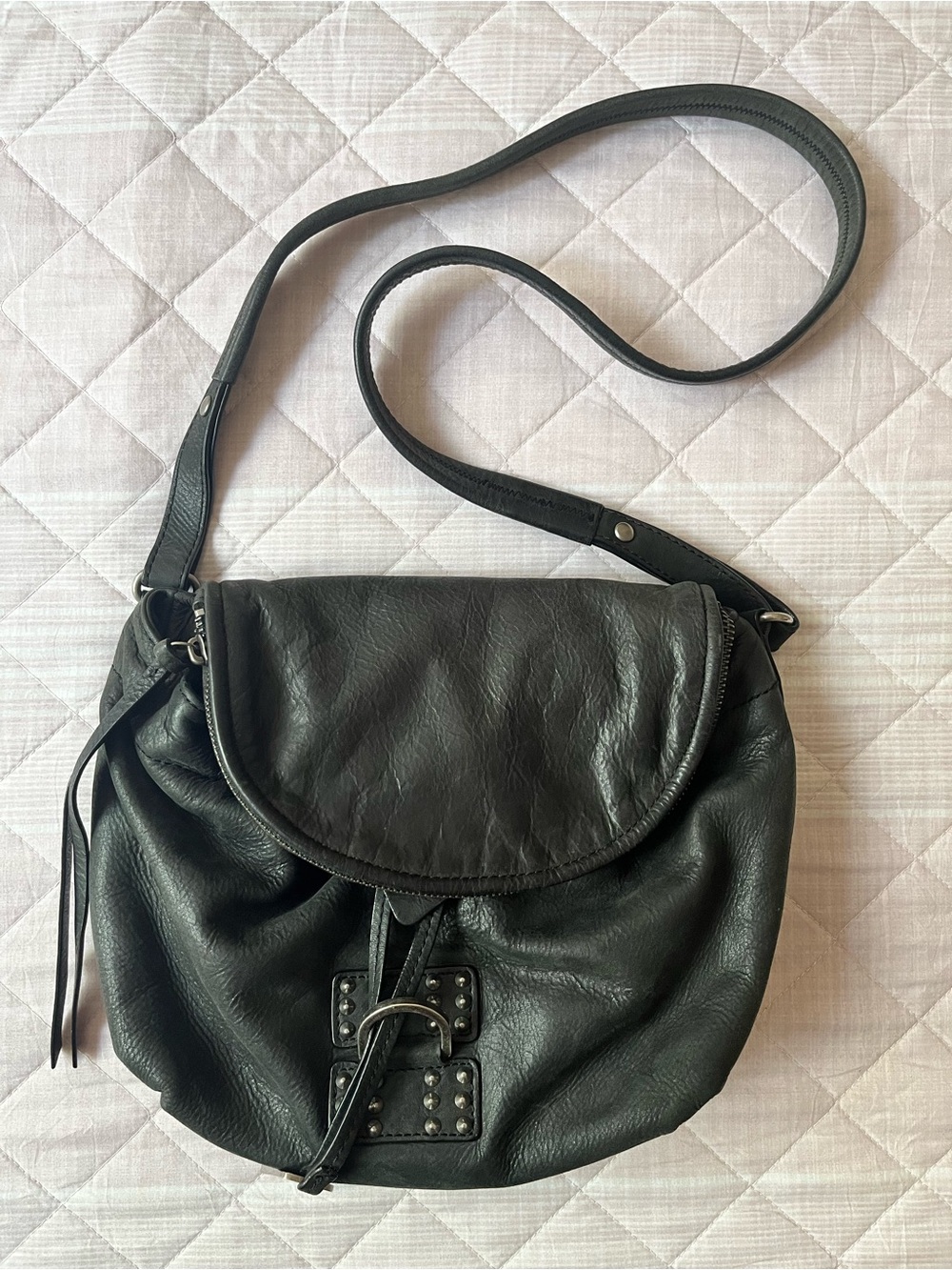 Botkier Black Leather Crossbody Shoulder Bag